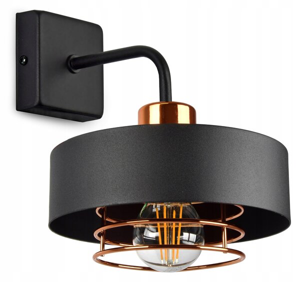 Nástěnné svítidlo Luxolar černé, zlaté E27 60 W