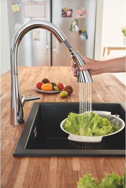 GROHE 32294002 - Dřezová baterie ZEDRA 401 mm lesklý chrom