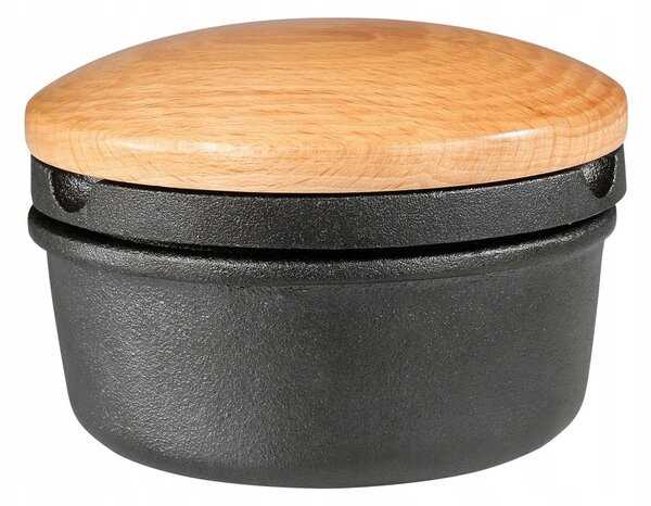 Železný kuchyňský hmoždíř na koření s víkem Zassenhaus, těžký, 1,5 kg