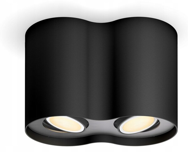 Obdélníkový stropní reflektor Philips Hue černý