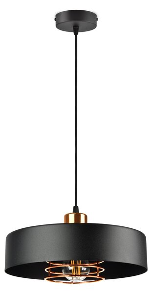 Závěsné svítidlo Luxolar černé kovové E27 1-bodové 60 W