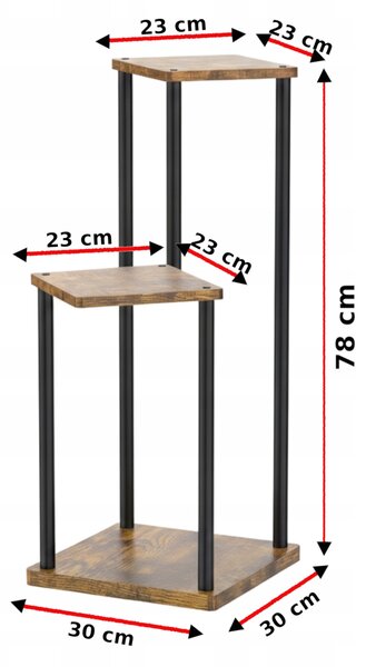 Držák Na Květináč Botle 78 cm, kov