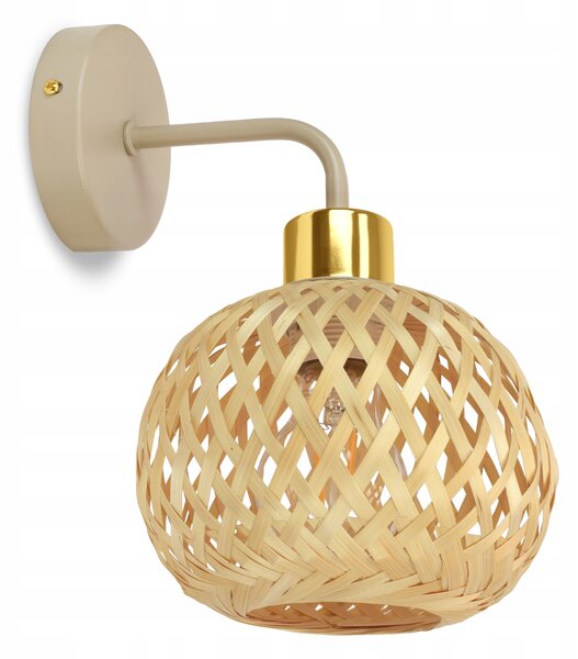 Nástěnné svítidlo Luxolar béžové, zlaté E27 60 W