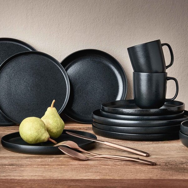 CASA NOVA Sada snídaňových talířů 22,5 cm set 4 ks - šedá