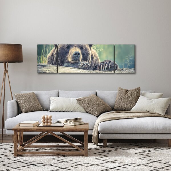 Obraz medvěda (170x50 cm)