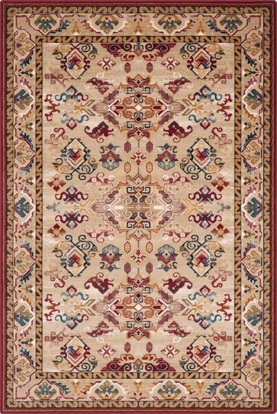 Kusový koberec vlněný Agnella Isfahan Meka Tmavě Béžový Rozměr: 160x240 cm