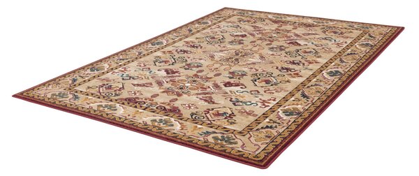 Kusový koberec vlněný Agnella Isfahan Meka Tmavě Béžový Rozměr: 160x240 cm