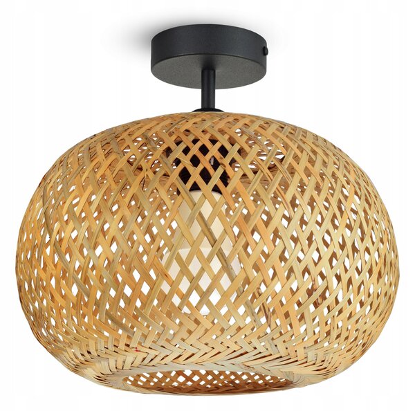 Závěsné stropní svítidlo Luxolar bambusové pletené boho E27 60 W