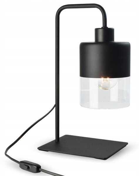 Noční Lampa Stolní Dekorativní Dual Glass 568-L1 LED E27 Black Edition