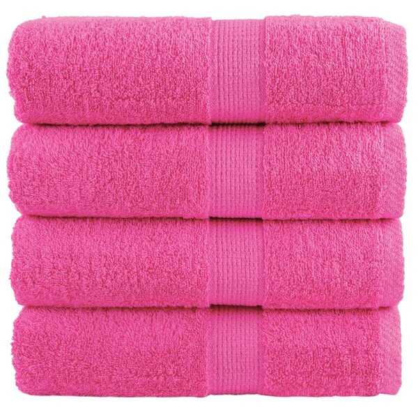 Prémiové mycí utěrky SOLUND 4 ks růžové 30x30 cm 600 g/m² 137516
