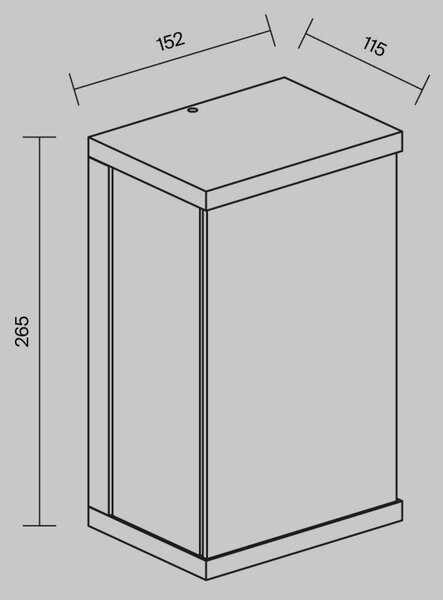 MAYTONI Nástěnné svítidlo Baker Street 3000K 10W IP 65 O021WL-L10B3K