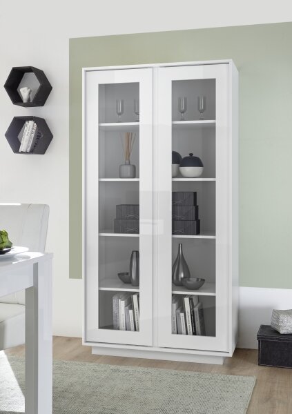 Komoda SERIAN 92x179x43 cm bílá