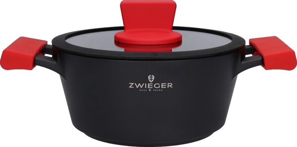 Hrnec tradiční Zwieger Obsidian 20 cm 2 l s poklicí indukce