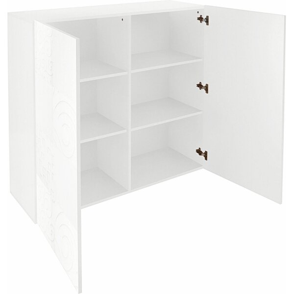Komoda ARIA 121x111x43 cm bílá