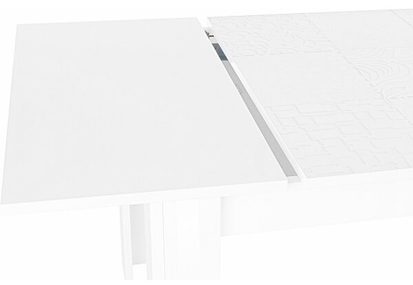 Rozkládací jídelní stůl ARIA 137/185x90 cm bílá