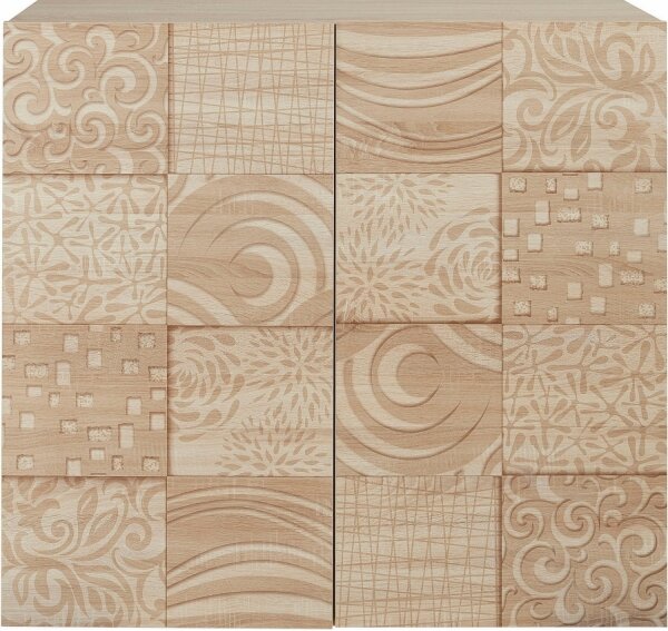Komoda ARIA 121x111x43 cm dub sonoma