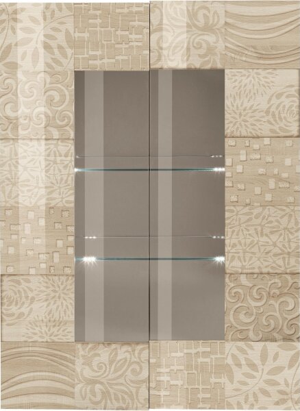 Vitrína ARIA 121x166x43 cm dub sonoma