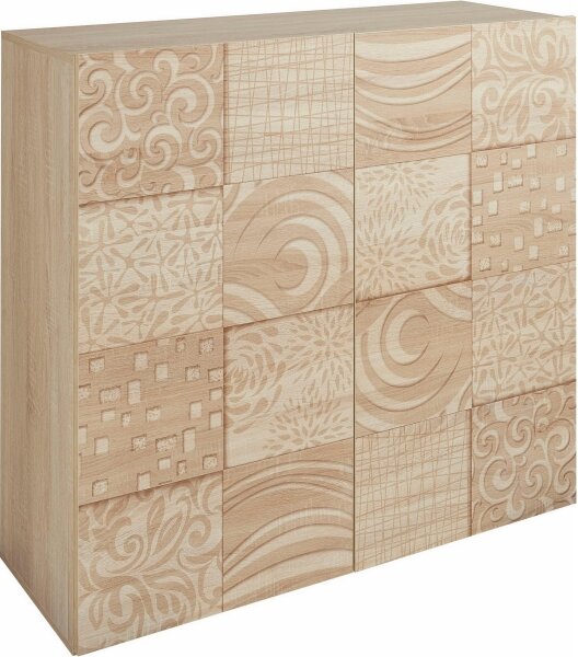 Komoda ARIA 121x111x43 cm dub sonoma
