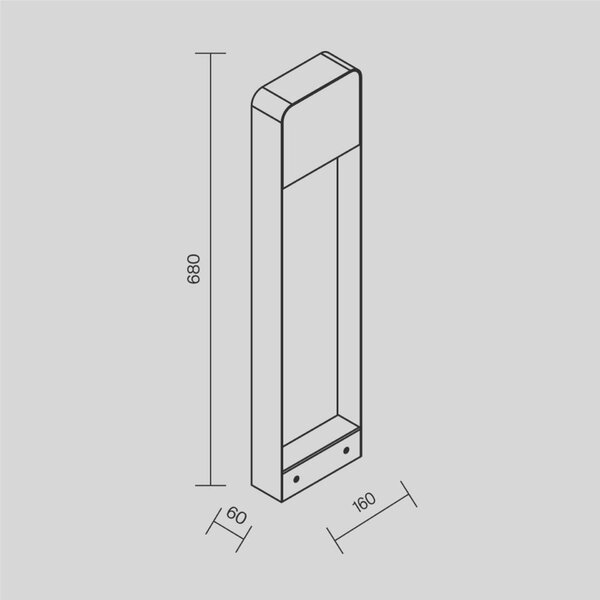 MAYTONI Venkovní svítidlo Porte 3000K 7W IP 54 O481FL-L7B3K