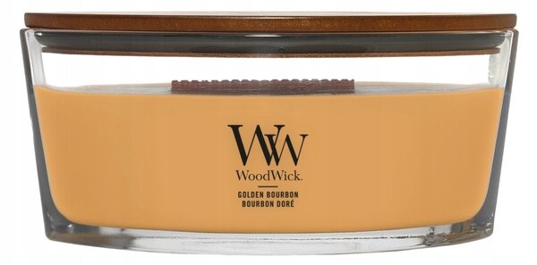 Sójová vonná svíčka Golden Bourbon Woodwick 1 ks