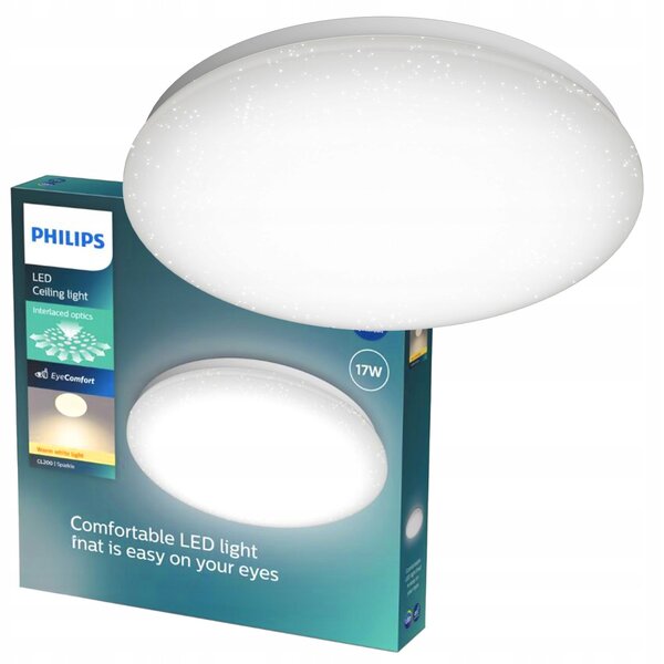Stropní Svítidlo Stropní Svítidlo LED Nástěnný 17W 2700K Efekt hvězd Moire Philips