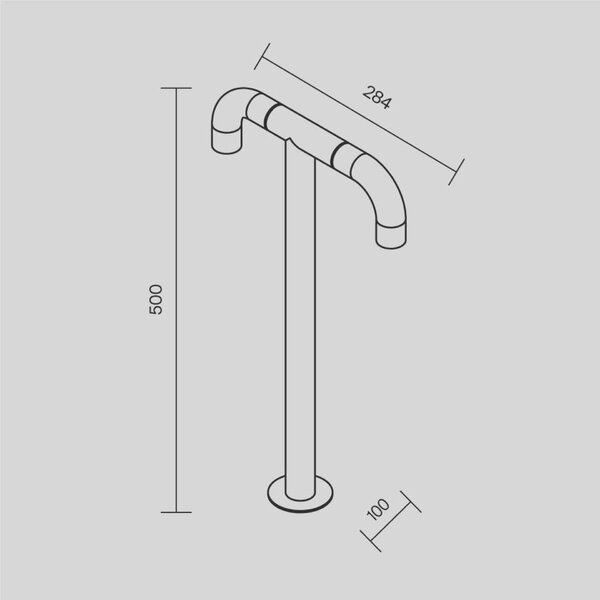 MAYTONI Venkovní svítidlo Sleek 3000K 4W IP 65 O477FL-L4GF3K