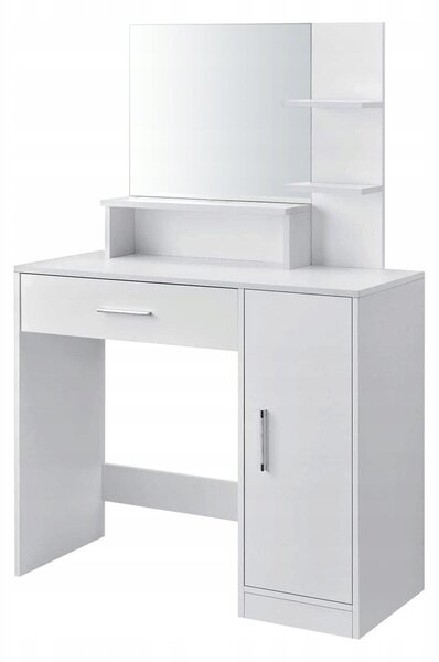 Moderní kosmetický Toaletní Stolek se zrcadlem ModernHome 90 x 137,5 x 38 Cm