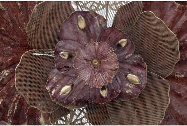 Kovová závěsná dekorace Mauro Ferretti Flowery, 118 x 58 cm