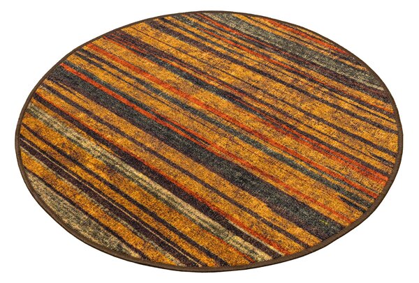 Associated Weavers Kulatý koberec Fusion 14 Proužky vícebarevný Rozměr: průměr 80 cm