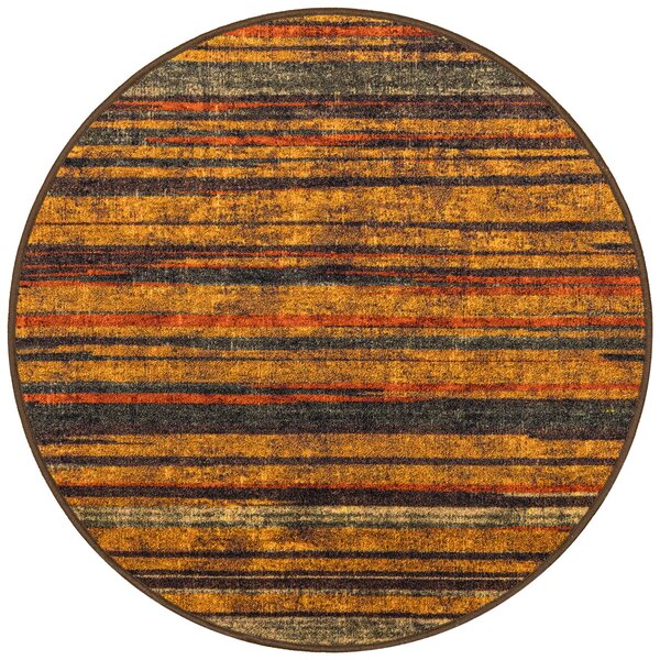 Associated Weavers Kulatý koberec Fusion 14 Proužky vícebarevný Rozměr: průměr 80 cm