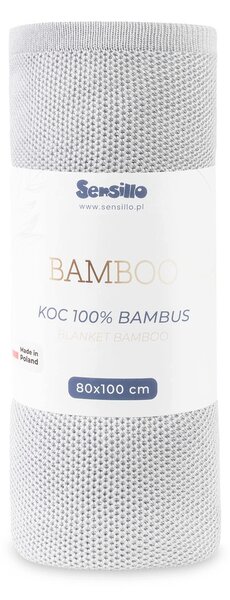 Pletená bambusová deka - přirozená termoregulace a komfort Silver