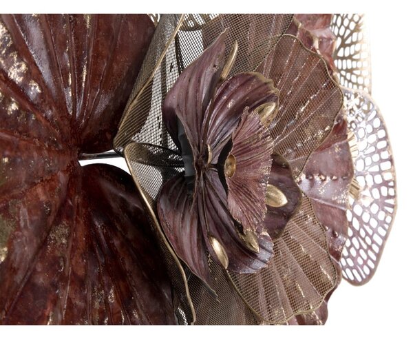 Kovová závěsná dekorace Mauro Ferretti Flowery, 118 x 58 cm