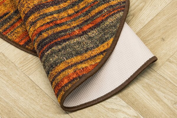 Associated Weavers Kulatý koberec Fusion 14 Proužky vícebarevný Rozměr: průměr 80 cm