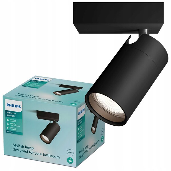 Nástěnné svítidlo Philips černé GU10 5 W