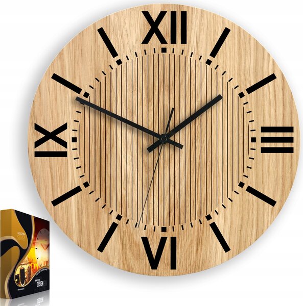Nástěnné hodiny ModernClock béžové 33,5cm