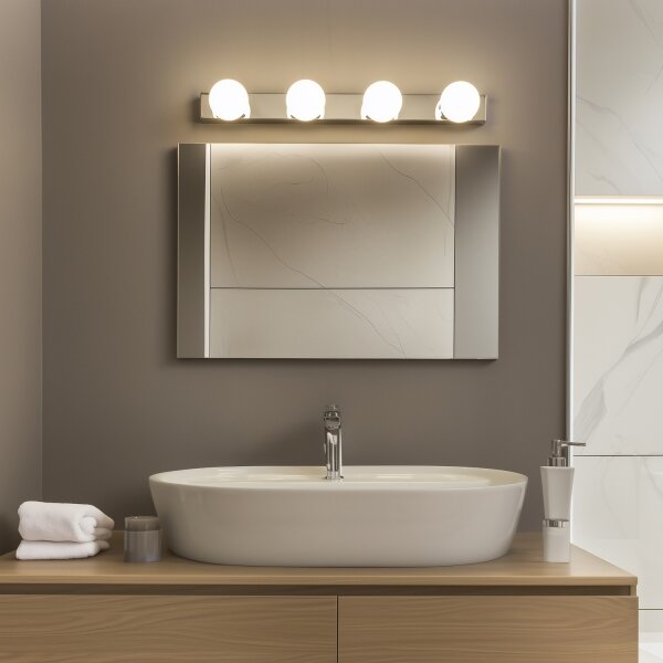 Brilagi - LED Koupelnové osvětlení zrcadla HOLLYWOOD 4xLED/3W/230V IP44 chrom