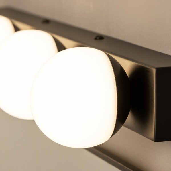 Brilagi - LED Koupelnové osvětlení zrcadla HOLLYWOOD 4xLED/3W/230V IP44 černá