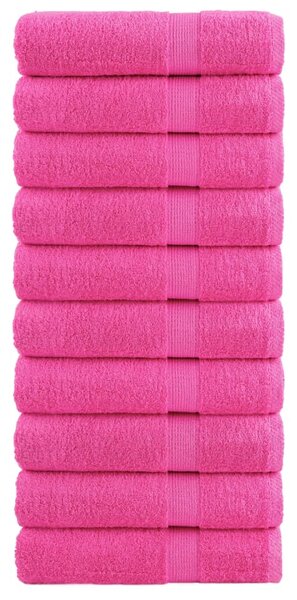 Prémiové osušky SOLUND 10 ks růžové 100x150 cm 600 g/m² 137529