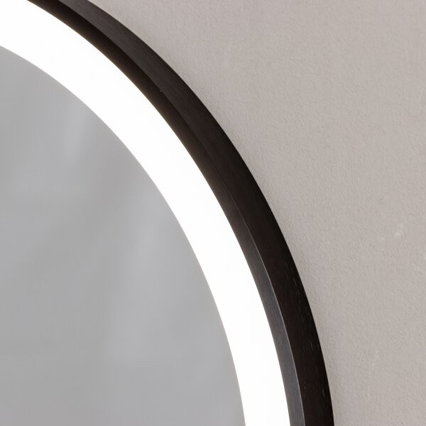 Brilagi-LED Koup. zrcadlo CANZO LED/25W/230V 50x80 cm černá IP44 CRI 90 stm.+CCT