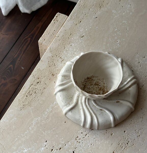 Atelier Marée Porcelánový talířek Tides - Speckled ATM109