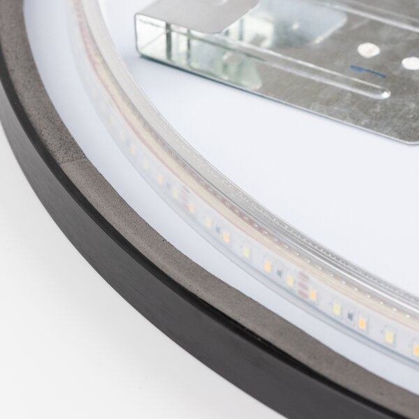 Brilagi-LED Koup. zrcadlo NOVARA LED/19W/230V 60 cm černá IP44 CRI 90 stm. + CCT