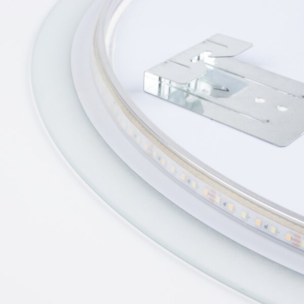 Brilagi - LED Koup. zrcadlo CUNEO LED/19W/230V pr. 60 cm IP44 CRI 90 stm. + CCT