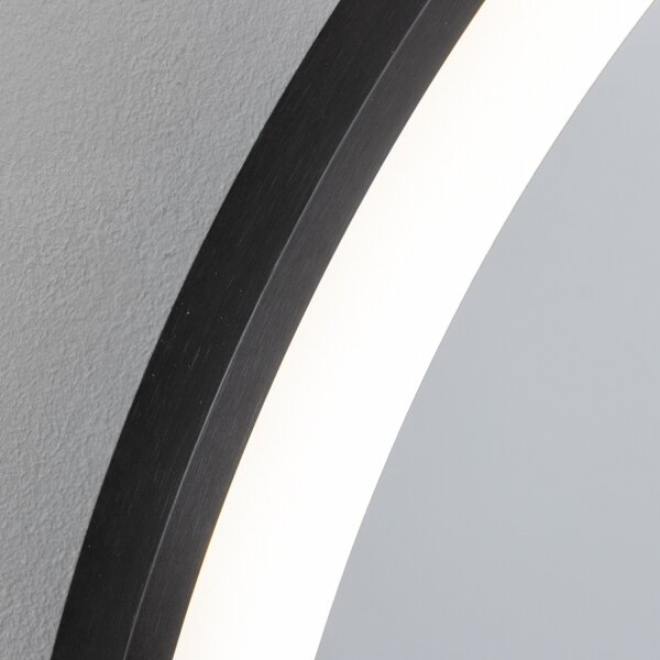 Brilagi - LED Koup. zrcadlo ASTI LED/19W/230V 60 cm černá IP44 CRI 90 stm. + CCT