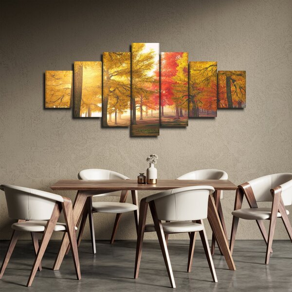 Obraz podzimních stromů (210x100 cm)