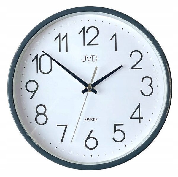 JVD HX2487.3 - 25,5 cm - ŠEDÉ - Nástěnné hodiny