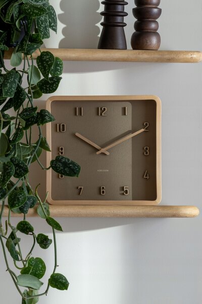 Nástěnné hodiny Karlsson béžové 26cm