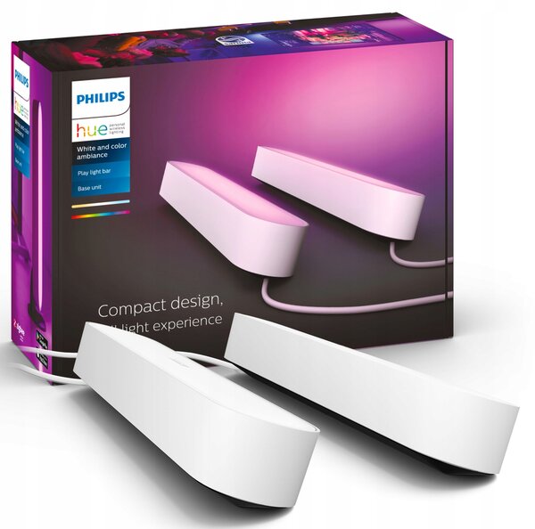 Stolní lampa podlouhlá LED RGB GAMINGOVÁ TV PC Play Philips HUE 2 ks
