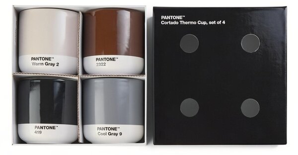 Set čtyř hrnků Pantone Cortado 175 ml