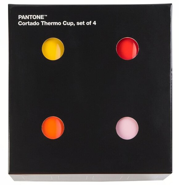 Set čtyř hrnků Pantone Cortado 175 ml