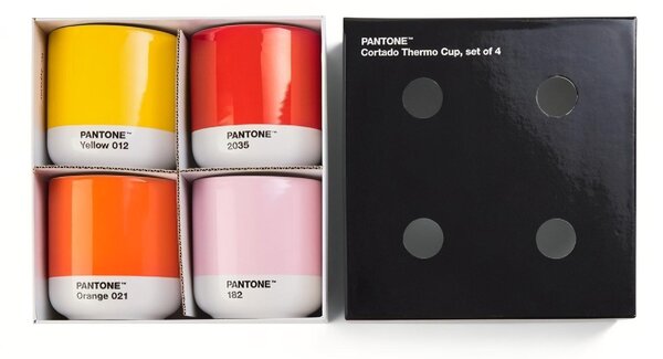 Set čtyř hrnků Pantone Cortado 175 ml
